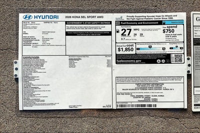 2026 Hyundai Kona SEL Sport