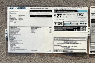 2026 Hyundai Kona SEL Sport