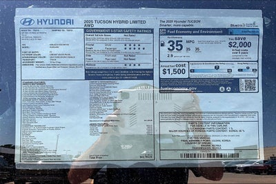 2025 Hyundai Tucson Hybrid Limited