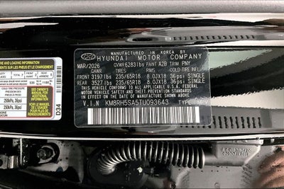 2026 Hyundai Palisade Hybrid Blue SEL Premium 7 Passenger