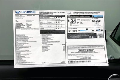 2026 Hyundai Palisade Hybrid Blue SEL Premium 8 Passenger