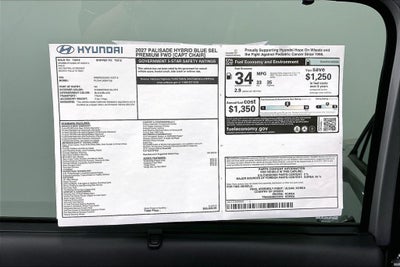 2027 Hyundai Palisade Hybrid Blue SEL Premium 7 Passenger