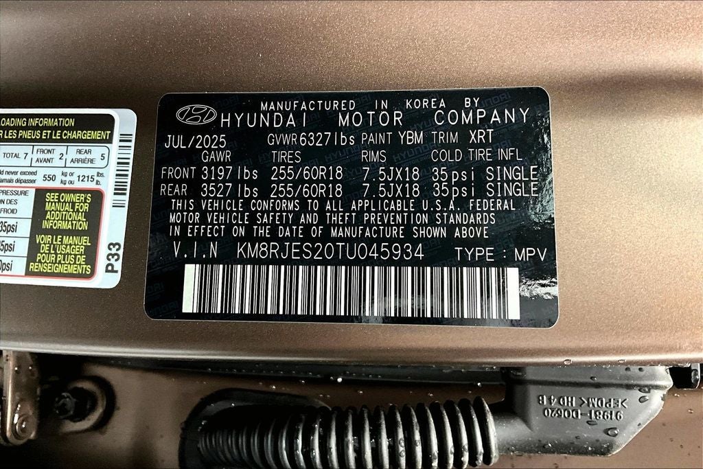 2026 Hyundai Palisade XRT Pro