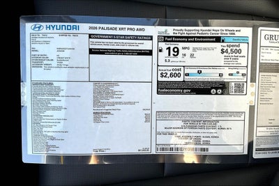 2026 Hyundai Palisade XRT Pro