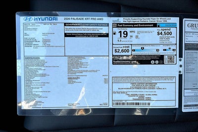 2026 Hyundai Palisade XRT Pro