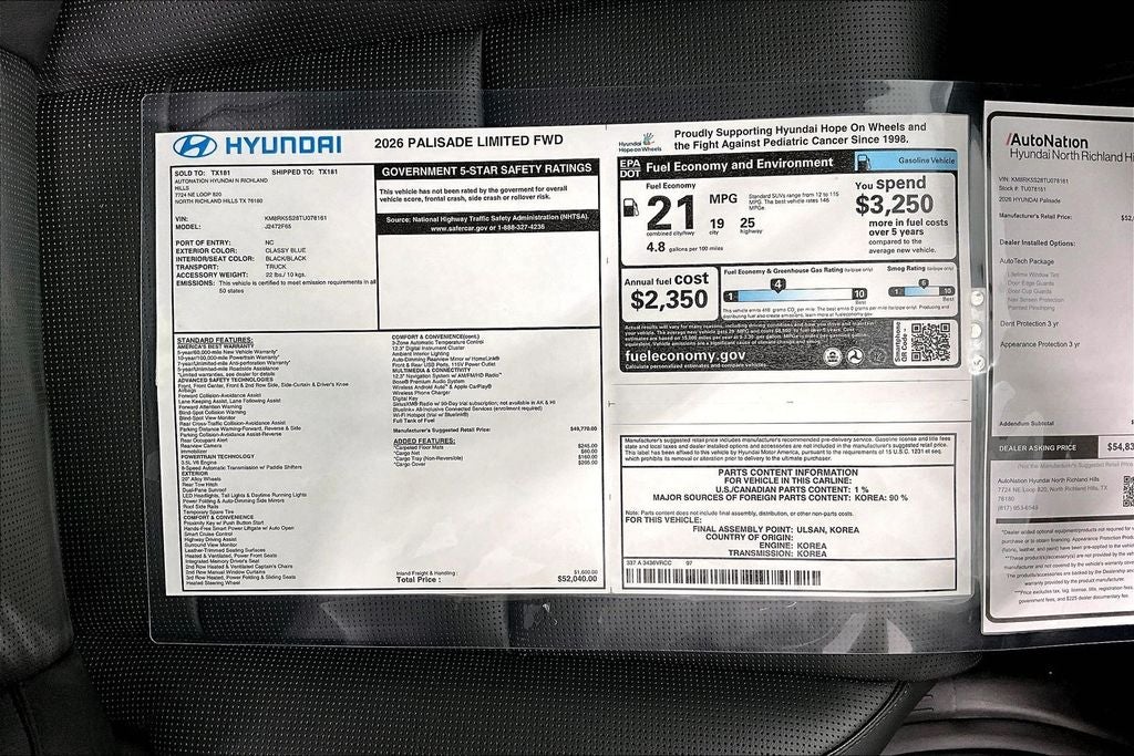 2026 Hyundai Palisade Limited