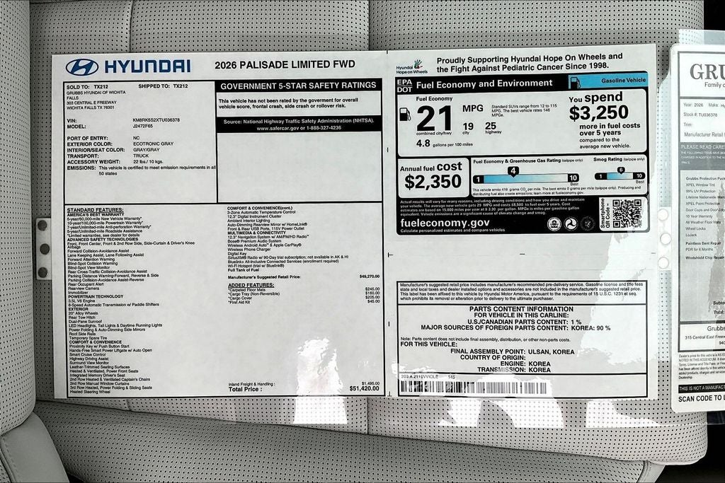 2026 Hyundai Palisade Limited