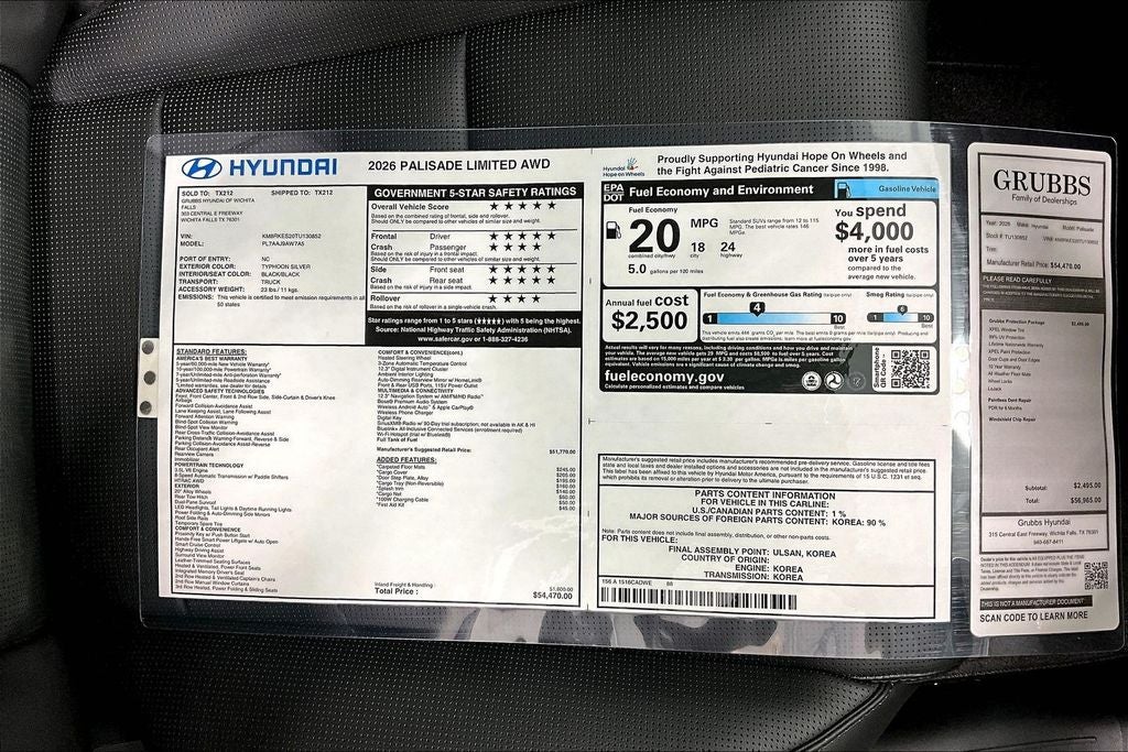 2026 Hyundai Palisade Limited