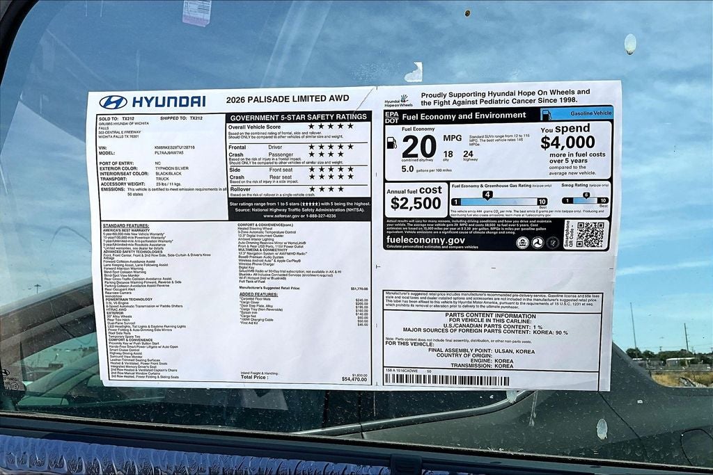 2026 Hyundai Palisade Limited