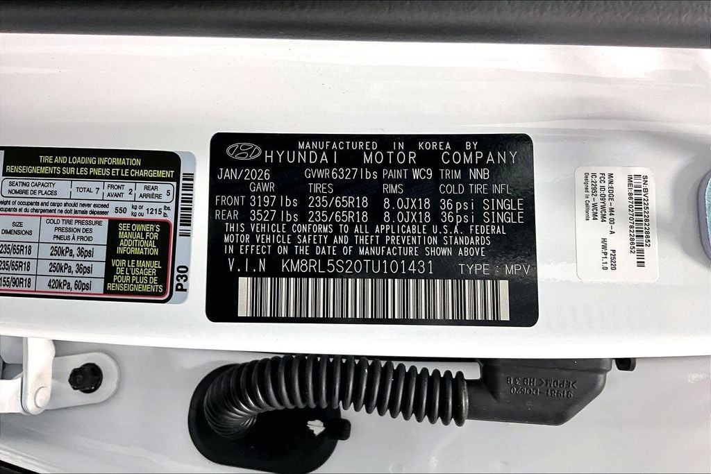 2026 Hyundai Palisade SEL 7 Passenger