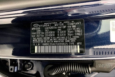 2026 Hyundai Palisade Hybrid Blue SEL 7 Passenger