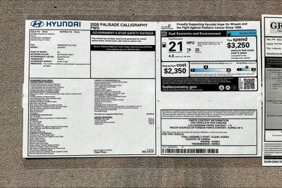 2026 Hyundai Palisade Calligraphy