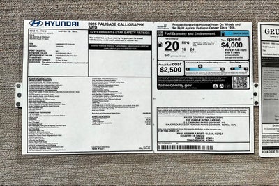 2026 Hyundai Palisade Calligraphy