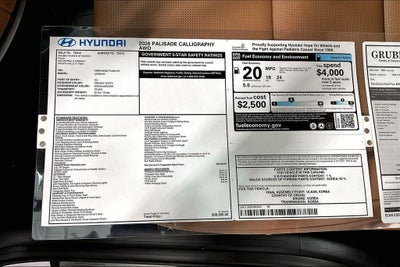 2026 Hyundai Palisade Calligraphy