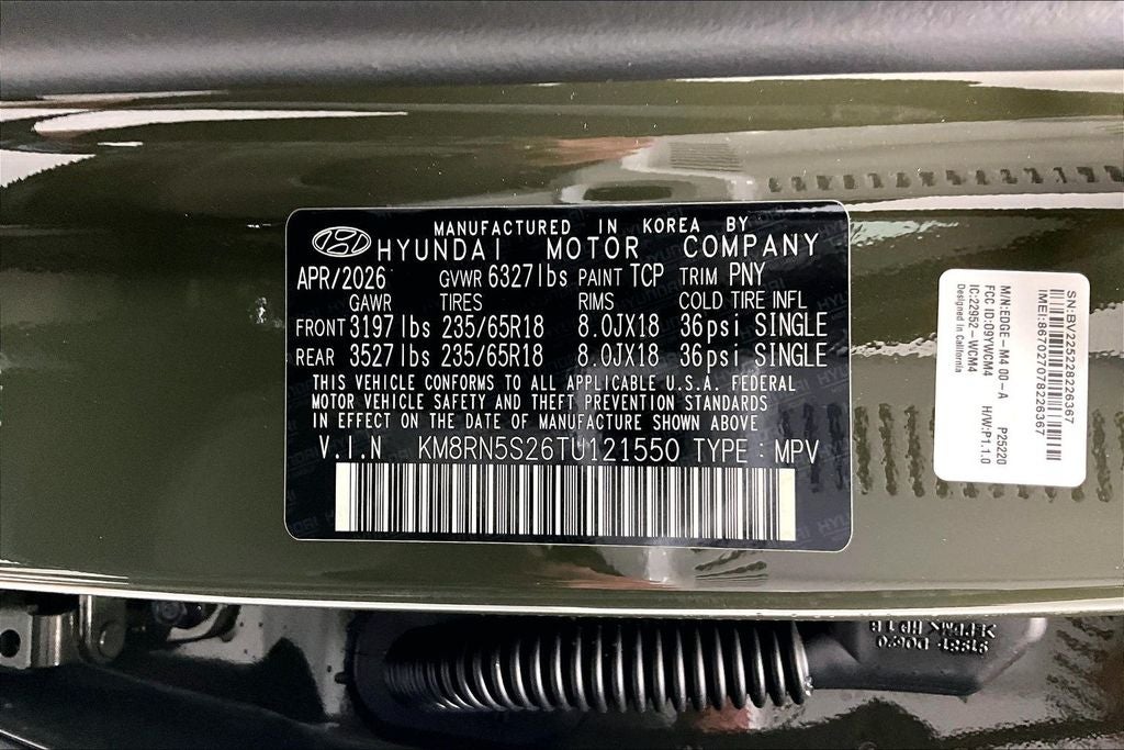 2026 Hyundai Palisade SEL Premium 7 Passenger