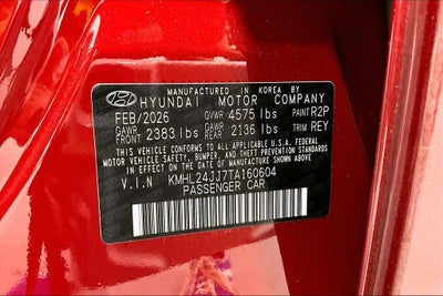 2026 Hyundai Sonata Hybrid Blue