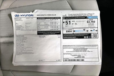 2026 Hyundai Sonata Hybrid Blue