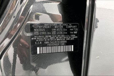 2026 Hyundai Sonata Hybrid Limited