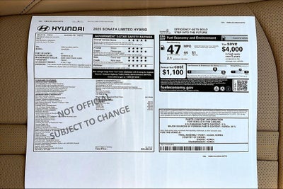2025 Hyundai Sonata Hybrid Limited