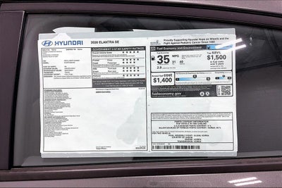 2026 Hyundai Elantra SE