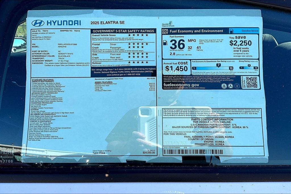 2025 Hyundai Elantra SE