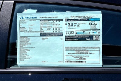 2026 Hyundai Elantra SEL Sport