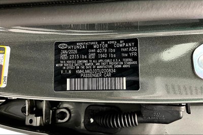 2026 Hyundai Elantra Hybrid Blue