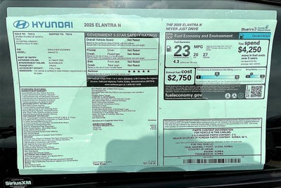 2025 Hyundai Elantra N Base