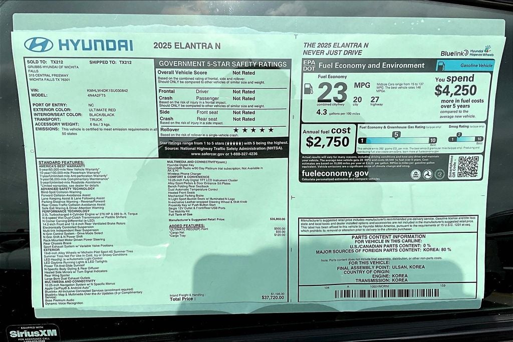 2025 Hyundai Elantra N Base