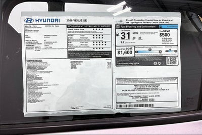 2026 Hyundai Venue SE