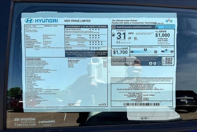 2025 Hyundai Venue Limited