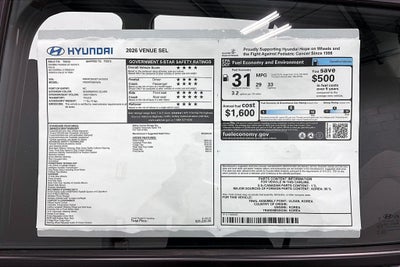 2026 Hyundai Venue SEL